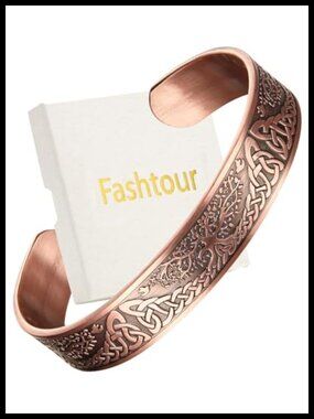 Pure Copper Bracelet Solid Raw Uncoated Hammered Tibetan Cuff Bangle Men Women